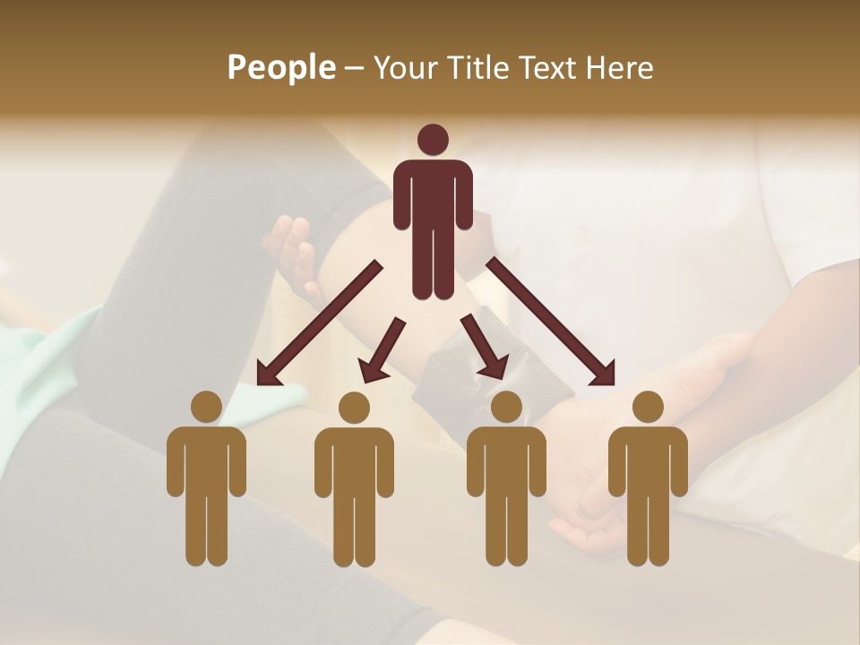 Leg Helpful Female PowerPoint Template