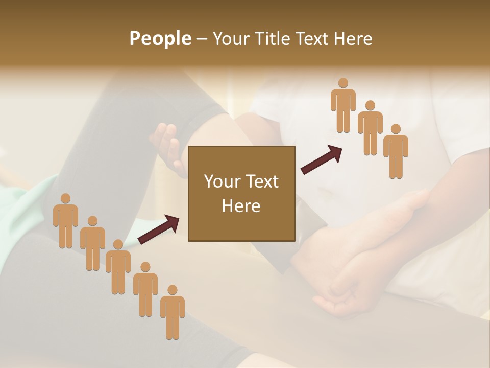 Leg Helpful Female PowerPoint Template