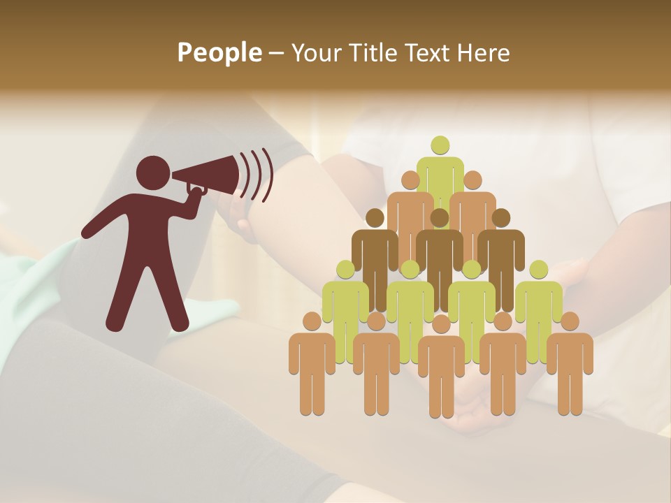 Leg Helpful Female PowerPoint Template