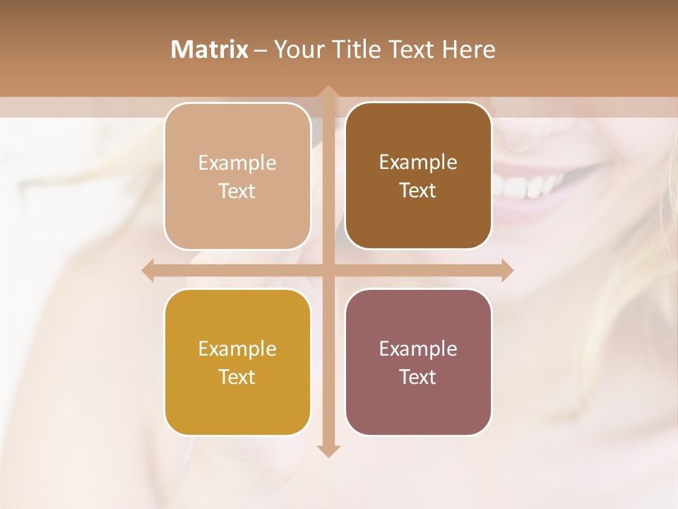 Aging Beautiful Closeup PowerPoint Template