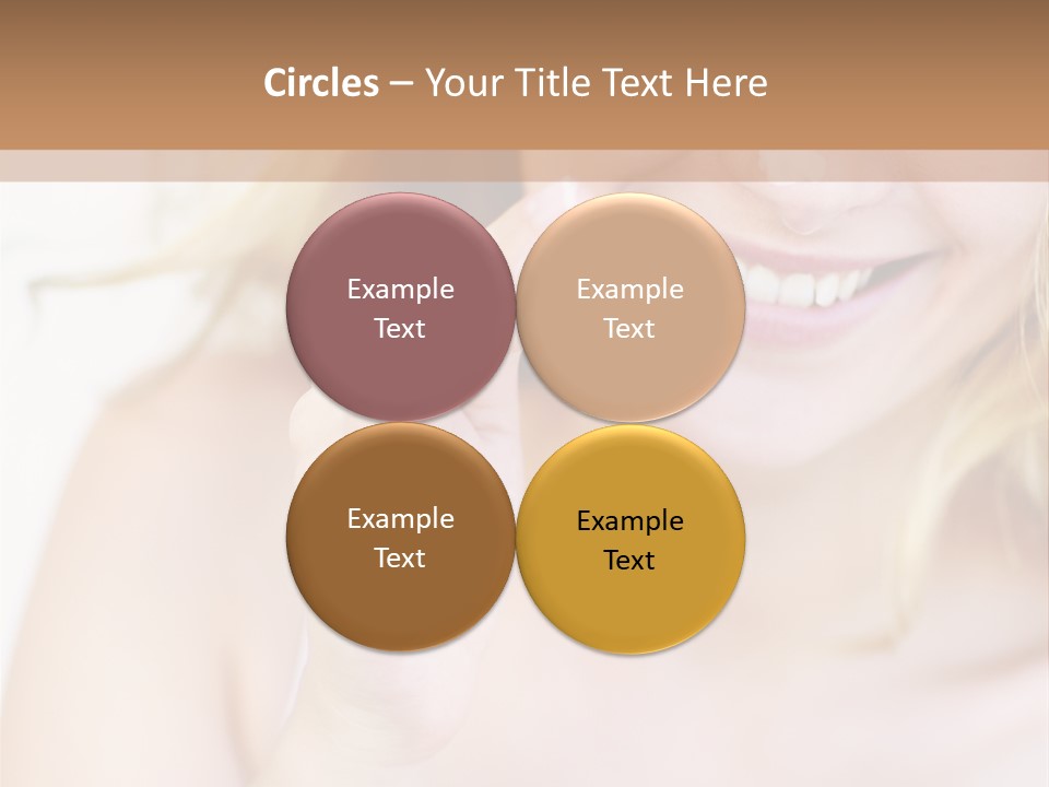 Aging Beautiful Closeup PowerPoint Template