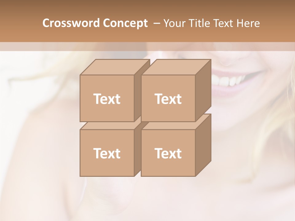 Aging Beautiful Closeup PowerPoint Template