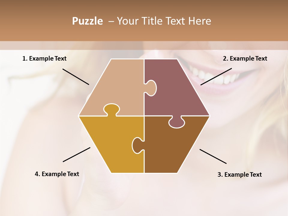 Aging Beautiful Closeup PowerPoint Template