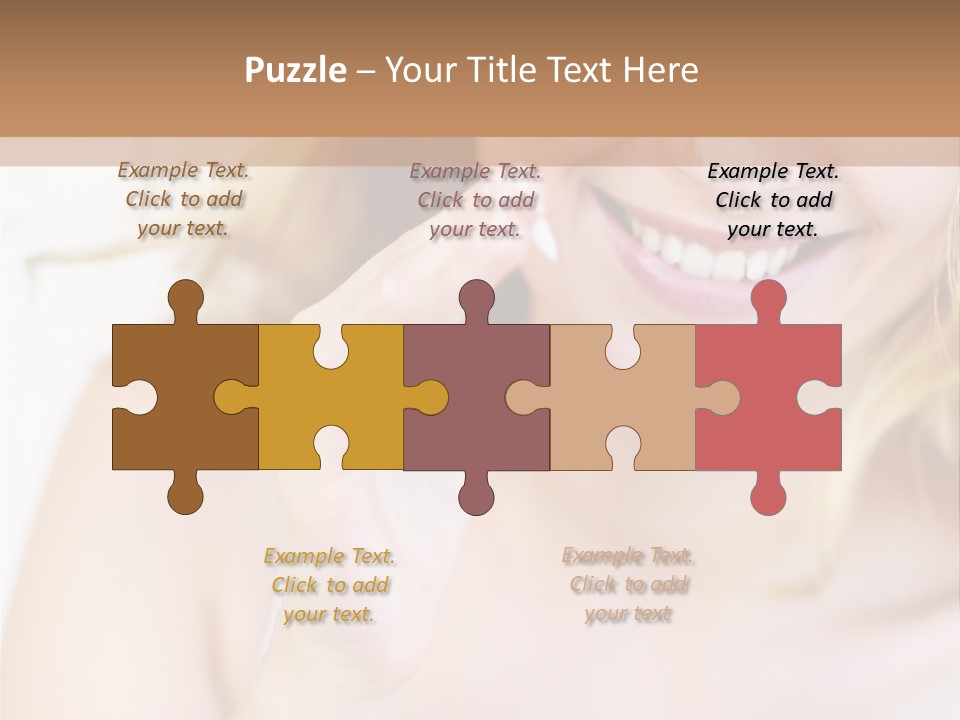 Aging Beautiful Closeup PowerPoint Template