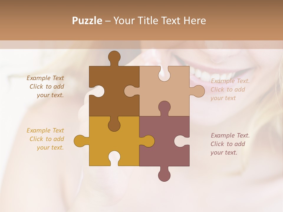 Aging Beautiful Closeup PowerPoint Template