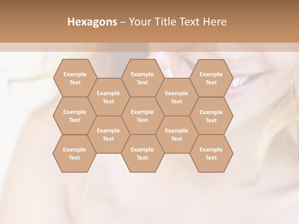 Aging Beautiful Closeup PowerPoint Template