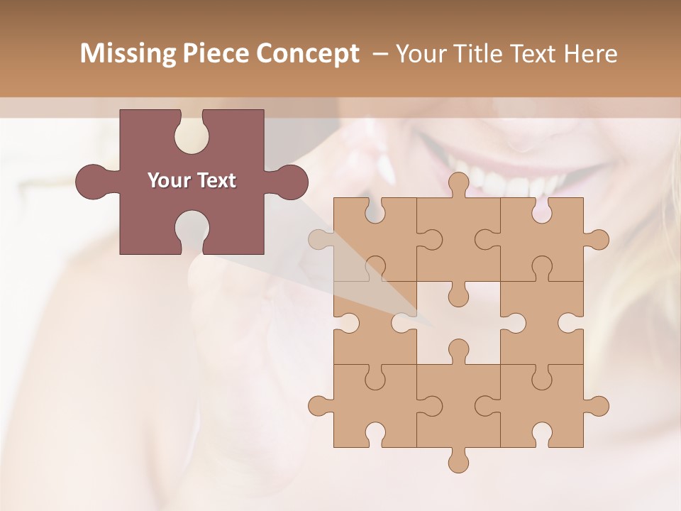 Aging Beautiful Closeup PowerPoint Template