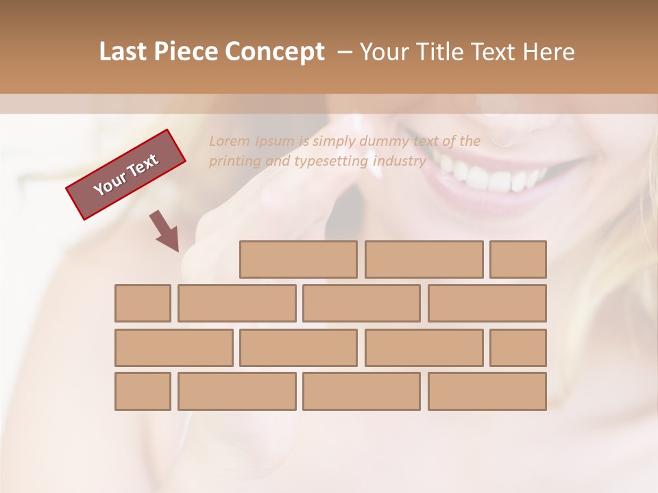 Aging Beautiful Closeup PowerPoint Template