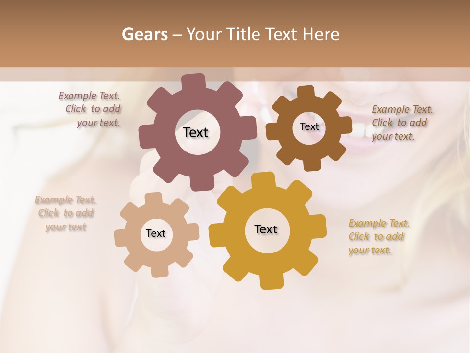 Aging Beautiful Closeup PowerPoint Template