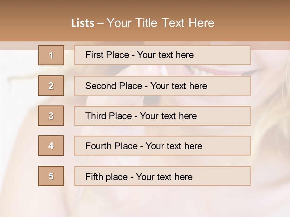 Aging Beautiful Closeup PowerPoint Template