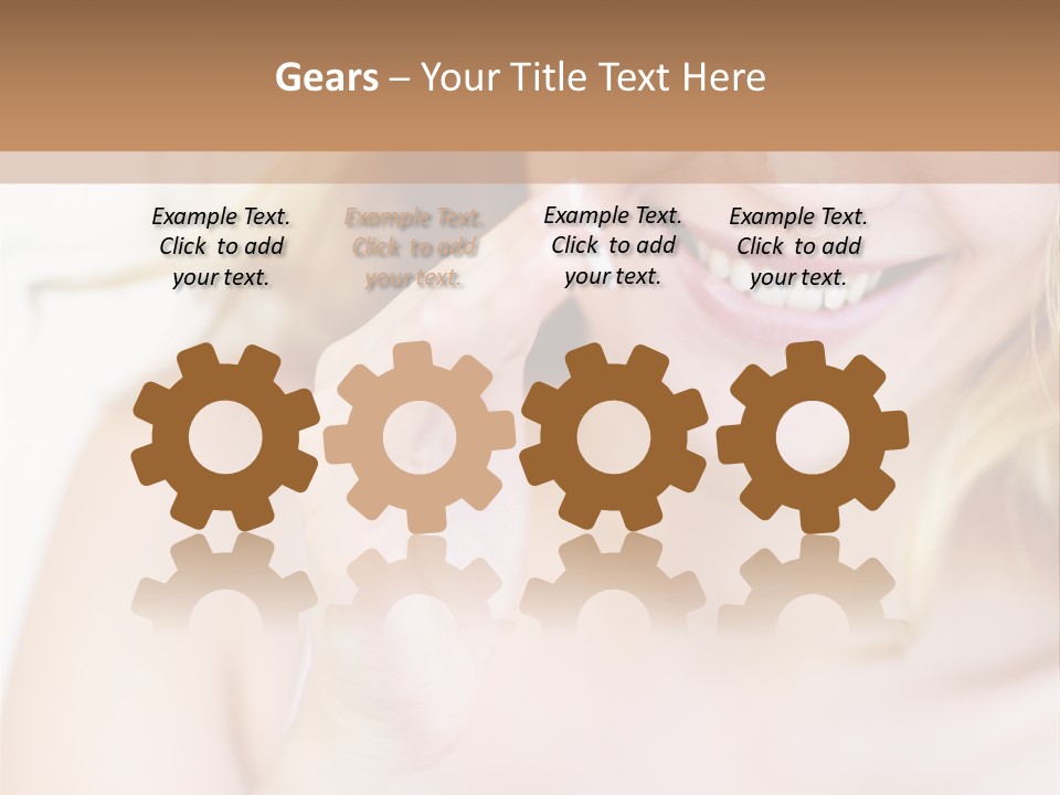 Aging Beautiful Closeup PowerPoint Template