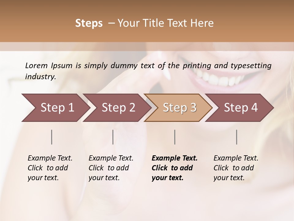 Aging Beautiful Closeup PowerPoint Template