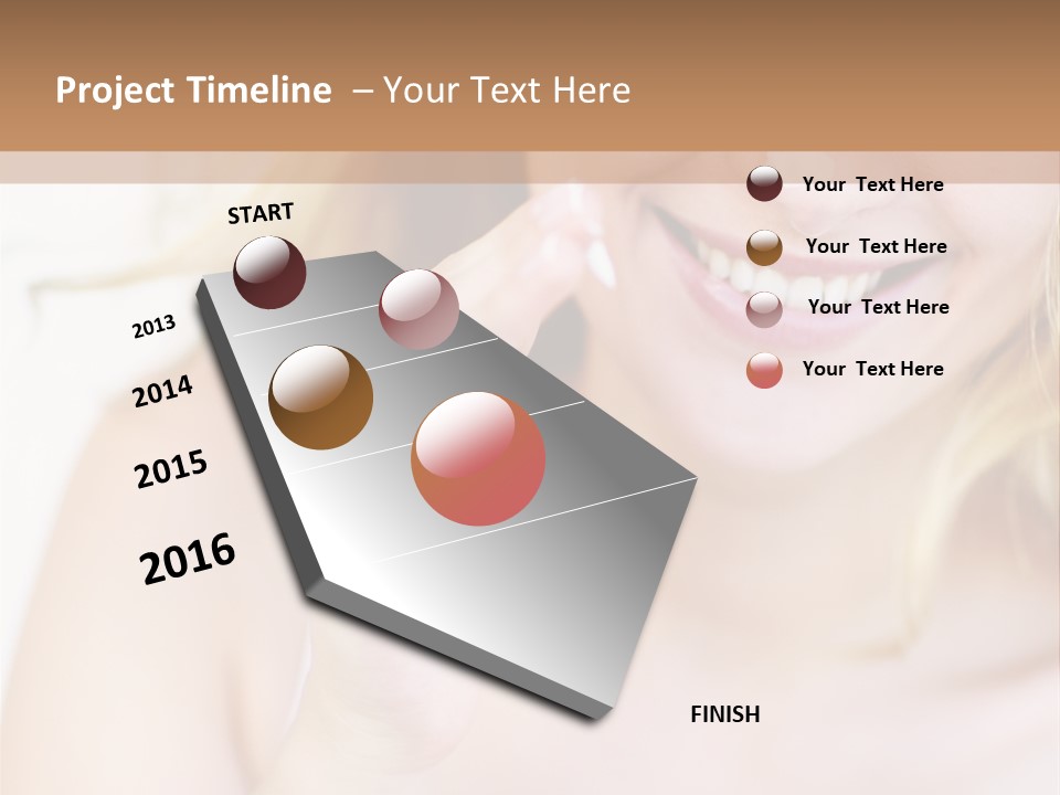 Aging Beautiful Closeup PowerPoint Template