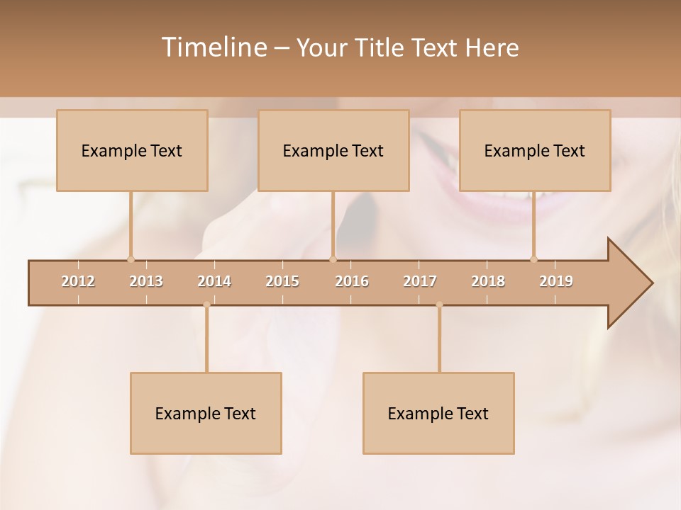 Aging Beautiful Closeup PowerPoint Template