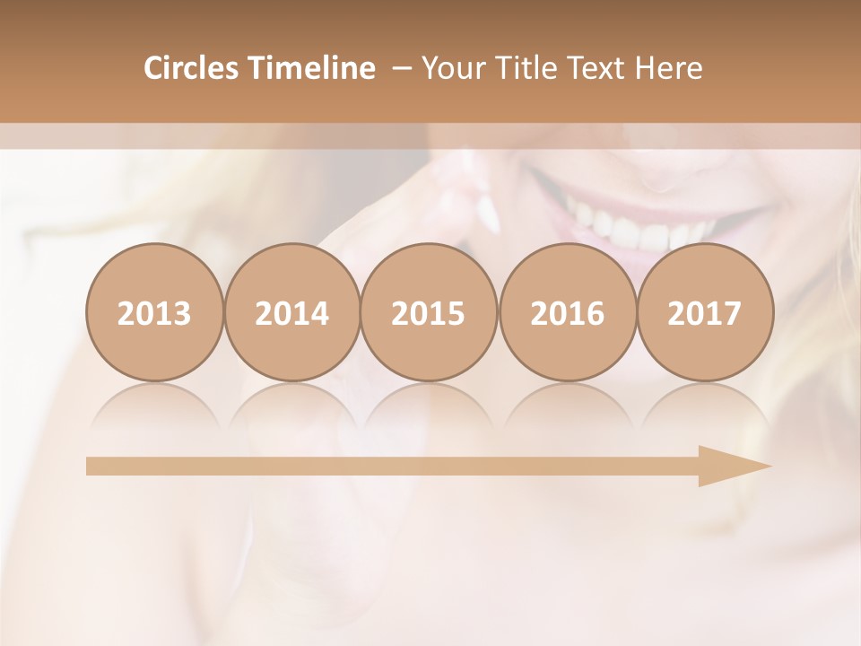 Aging Beautiful Closeup PowerPoint Template