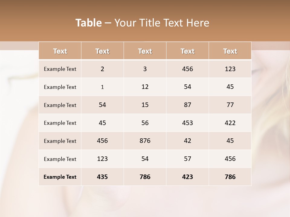 Aging Beautiful Closeup PowerPoint Template