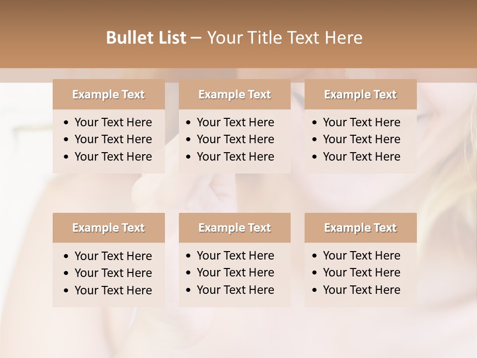 Aging Beautiful Closeup PowerPoint Template