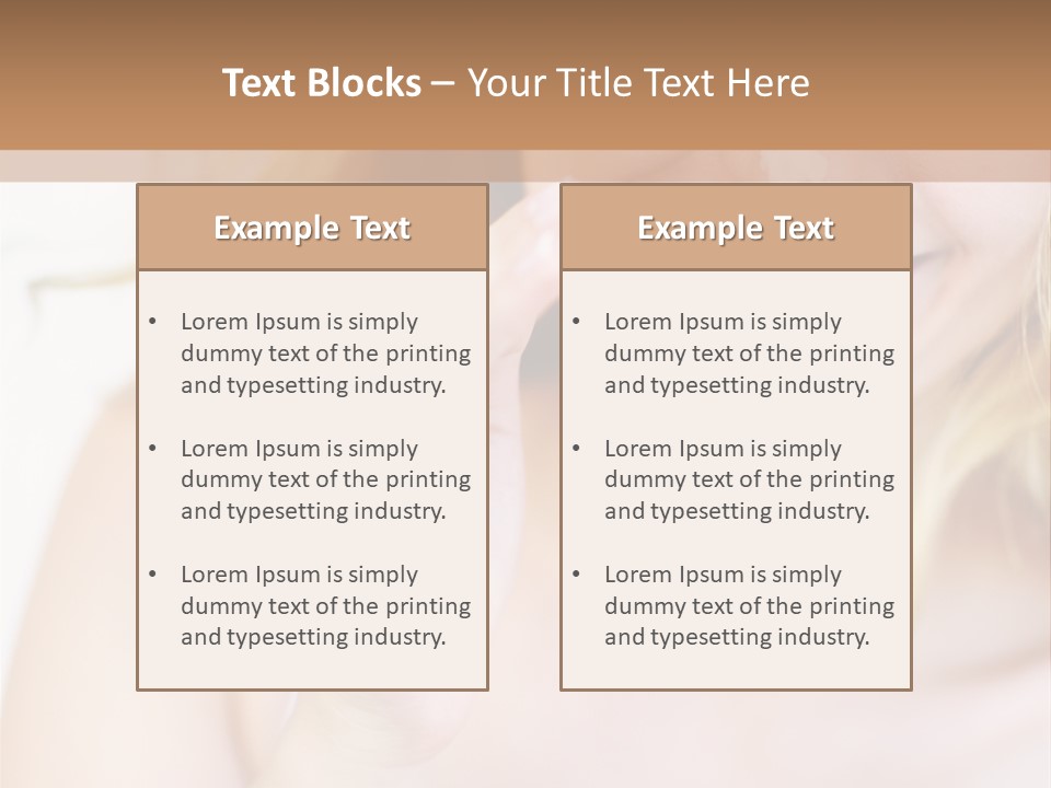 Aging Beautiful Closeup PowerPoint Template