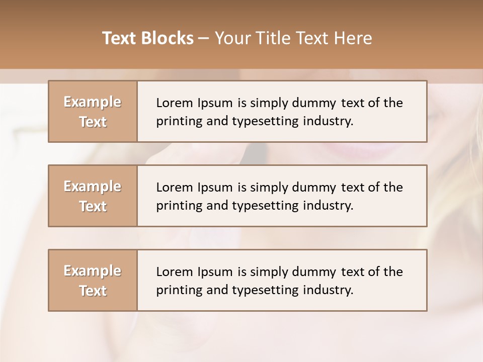 Aging Beautiful Closeup PowerPoint Template