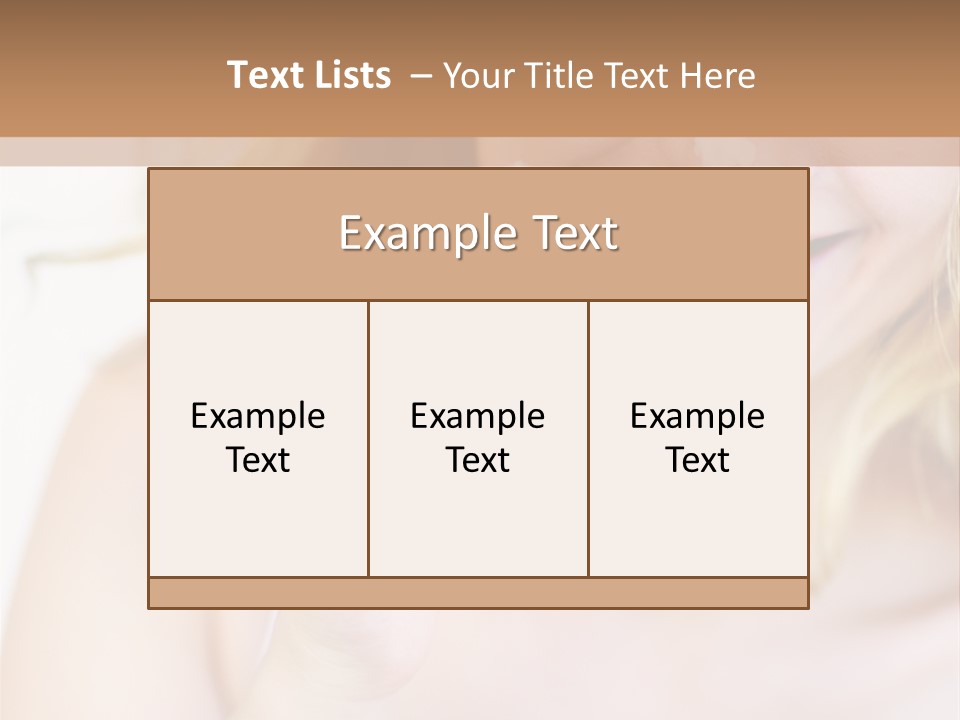 Aging Beautiful Closeup PowerPoint Template