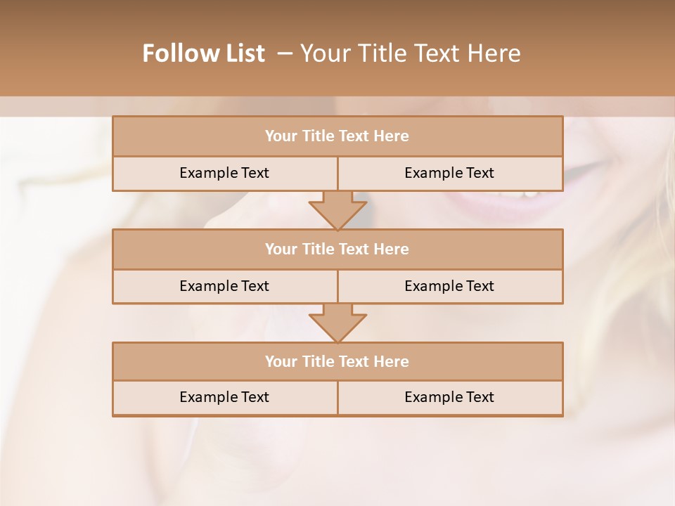 Aging Beautiful Closeup PowerPoint Template
