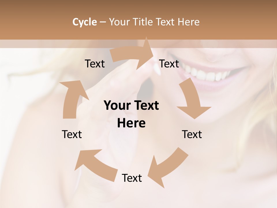 Aging Beautiful Closeup PowerPoint Template