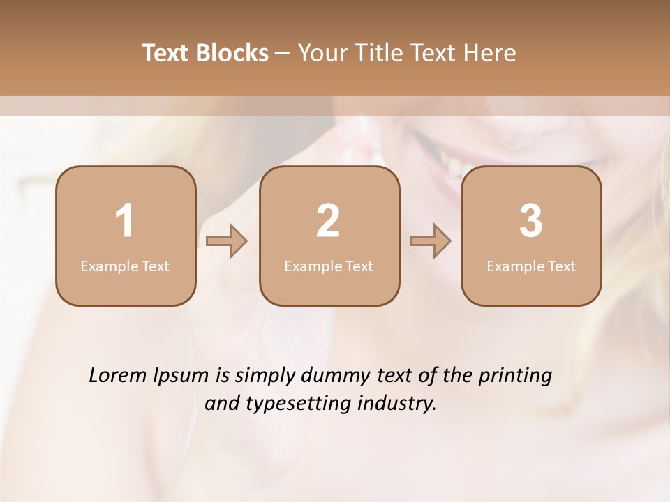 Aging Beautiful Closeup PowerPoint Template