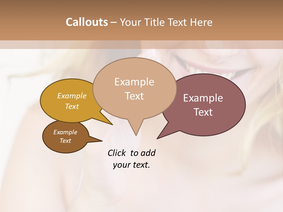 Aging Beautiful Closeup PowerPoint Template