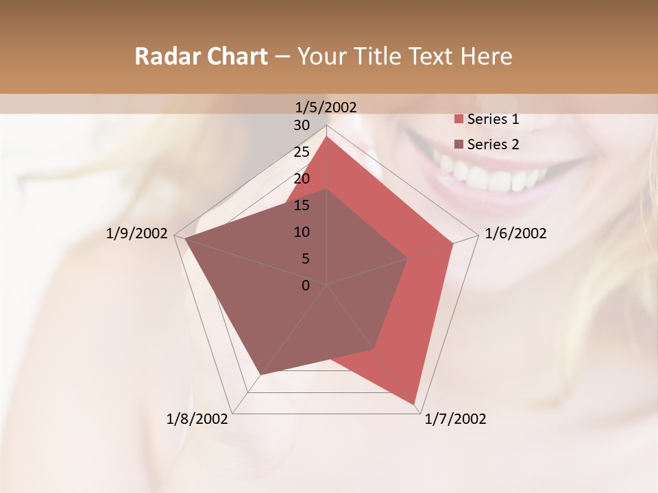 Aging Beautiful Closeup PowerPoint Template