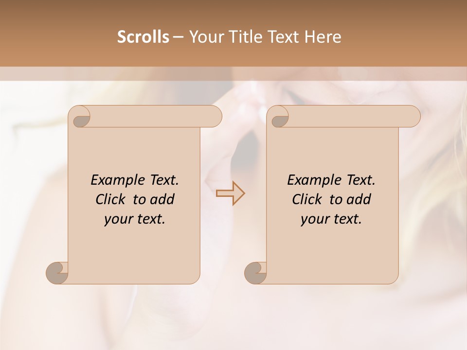 Aging Beautiful Closeup PowerPoint Template
