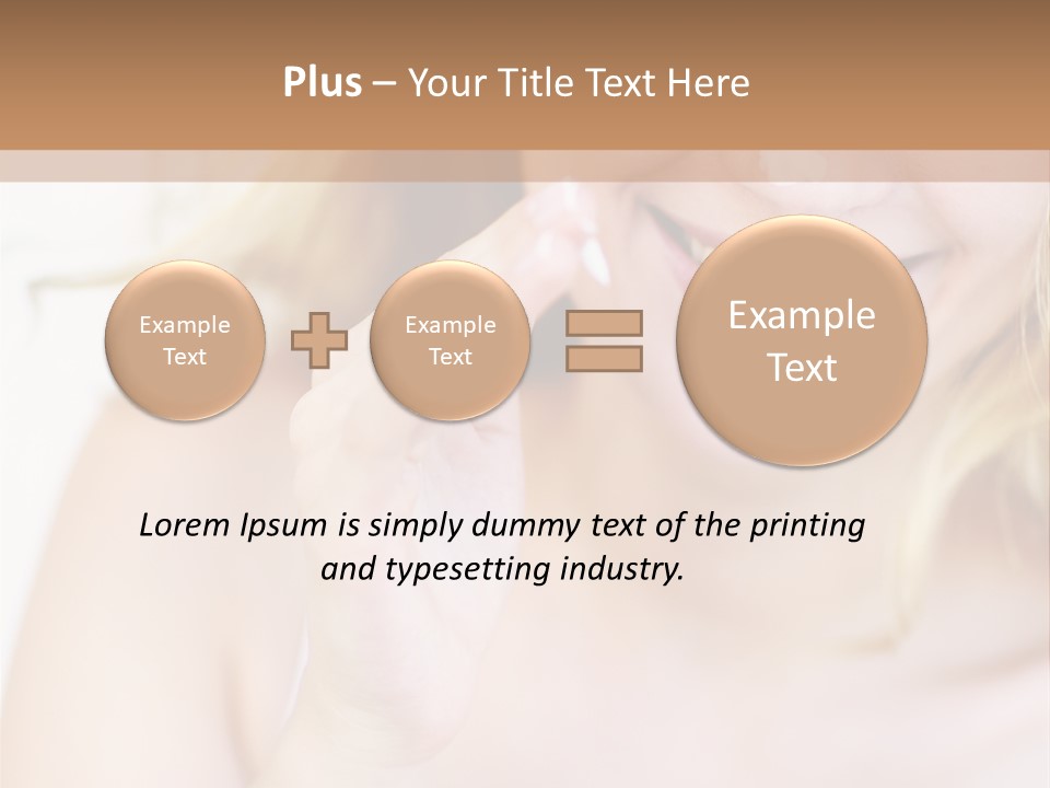 Aging Beautiful Closeup PowerPoint Template