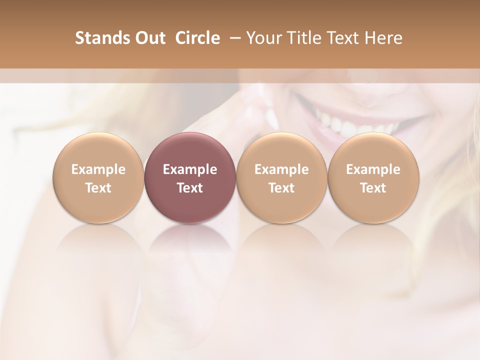 Aging Beautiful Closeup PowerPoint Template