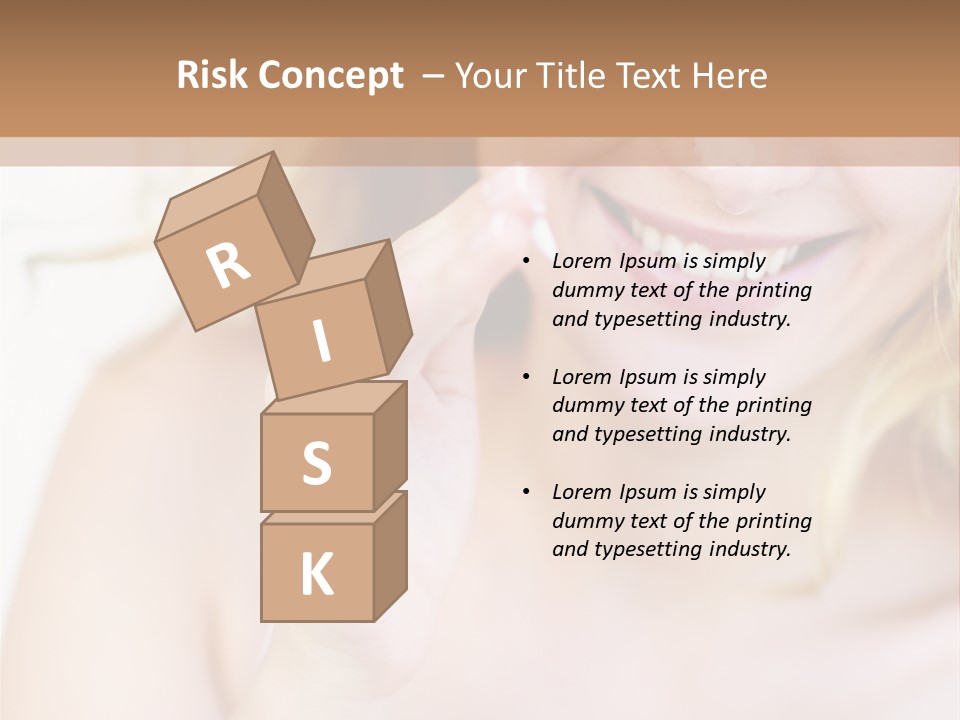 Aging Beautiful Closeup PowerPoint Template