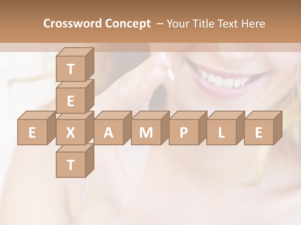 Aging Beautiful Closeup PowerPoint Template