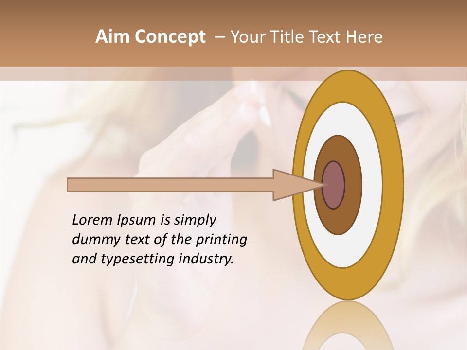 Aging Beautiful Closeup PowerPoint Template