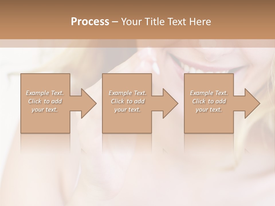 Aging Beautiful Closeup PowerPoint Template