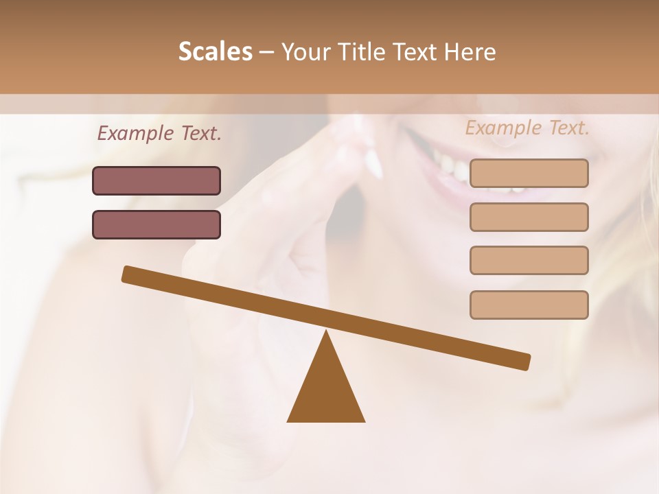 Aging Beautiful Closeup PowerPoint Template