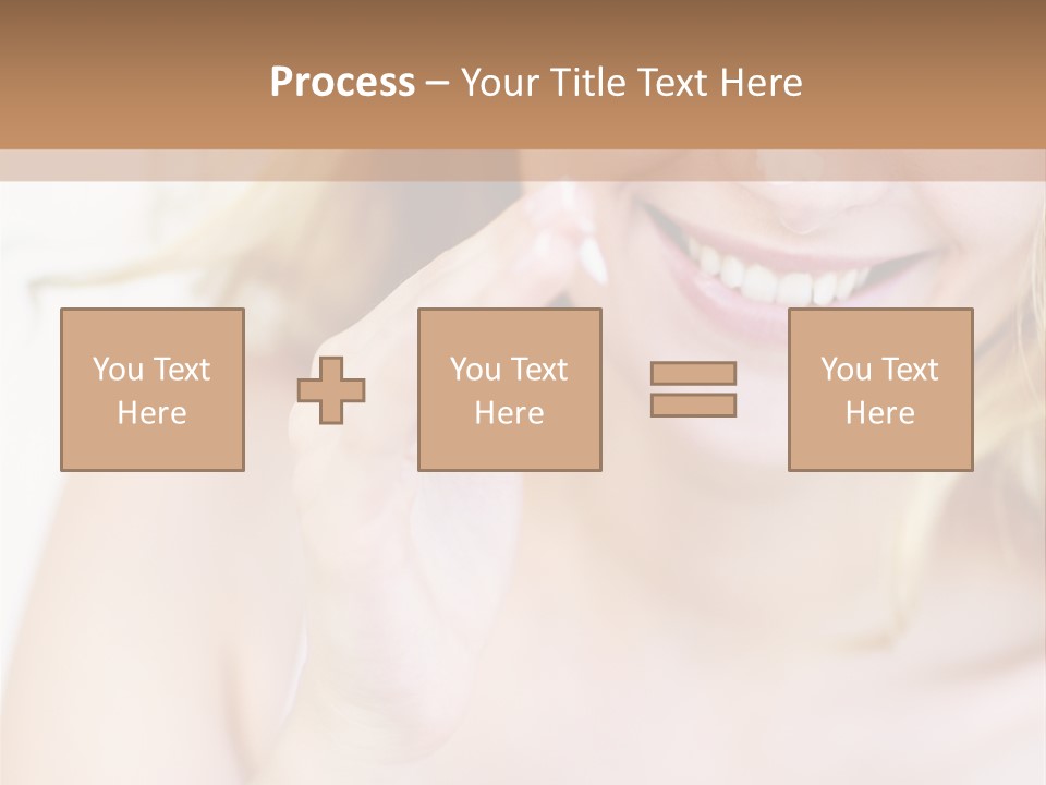 Aging Beautiful Closeup PowerPoint Template