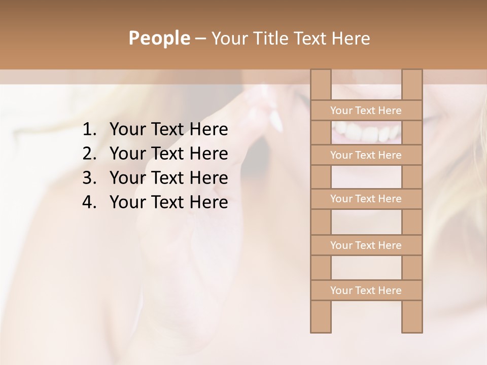 Aging Beautiful Closeup PowerPoint Template