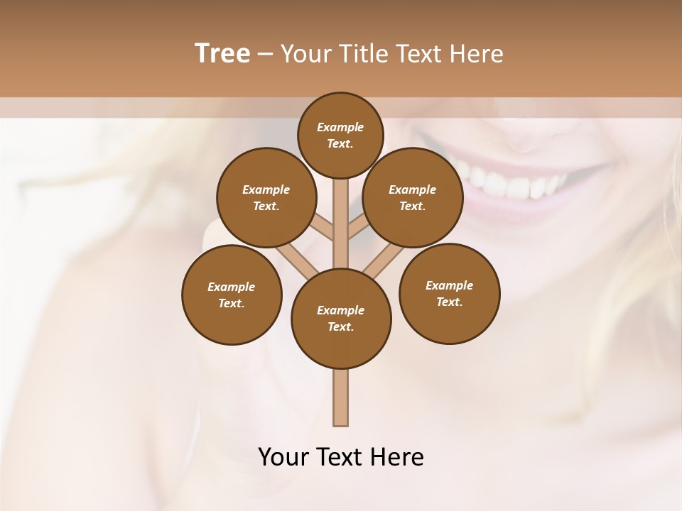 Aging Beautiful Closeup PowerPoint Template