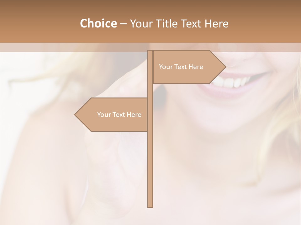 Aging Beautiful Closeup PowerPoint Template