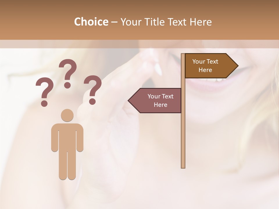 Aging Beautiful Closeup PowerPoint Template