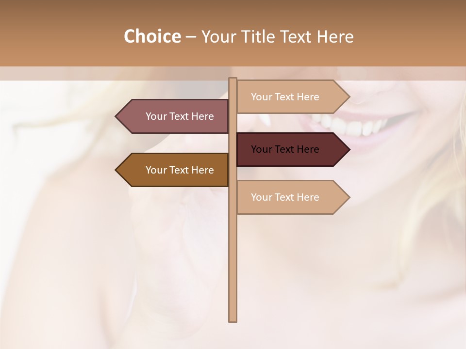 Aging Beautiful Closeup PowerPoint Template