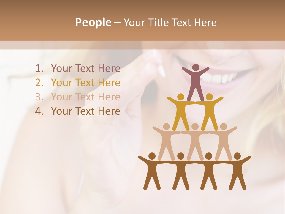 Aging Beautiful Closeup PowerPoint Template