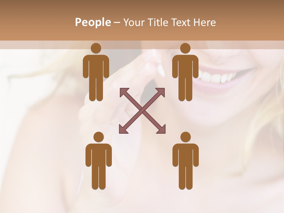 Aging Beautiful Closeup PowerPoint Template