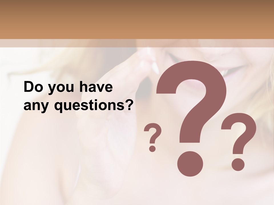 Aging Beautiful Closeup PowerPoint Template