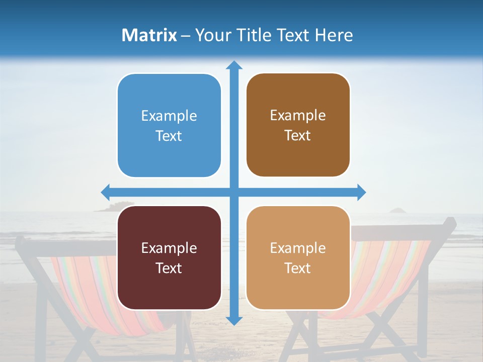 Beach Vacations Armchair PowerPoint Template