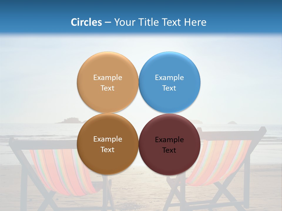 Beach Vacations Armchair PowerPoint Template