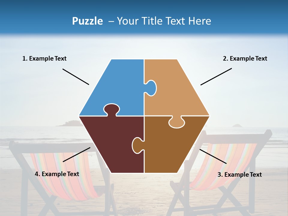 Beach Vacations Armchair PowerPoint Template