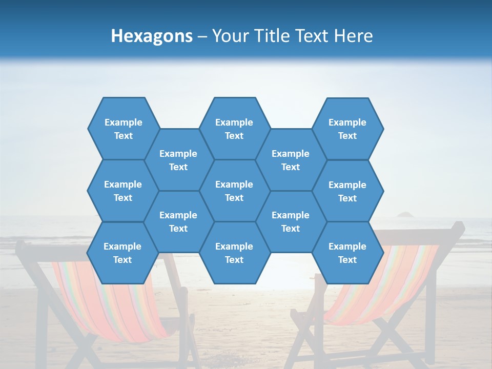 Beach Vacations Armchair PowerPoint Template